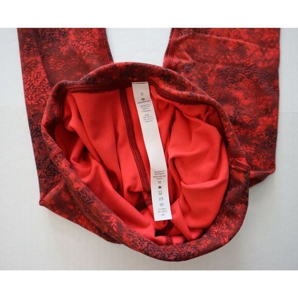 Lululemon W5CVNS Women's Sz 0 Red *Lunar New Year Align Pant 28" Tights - Picture 4 of 11